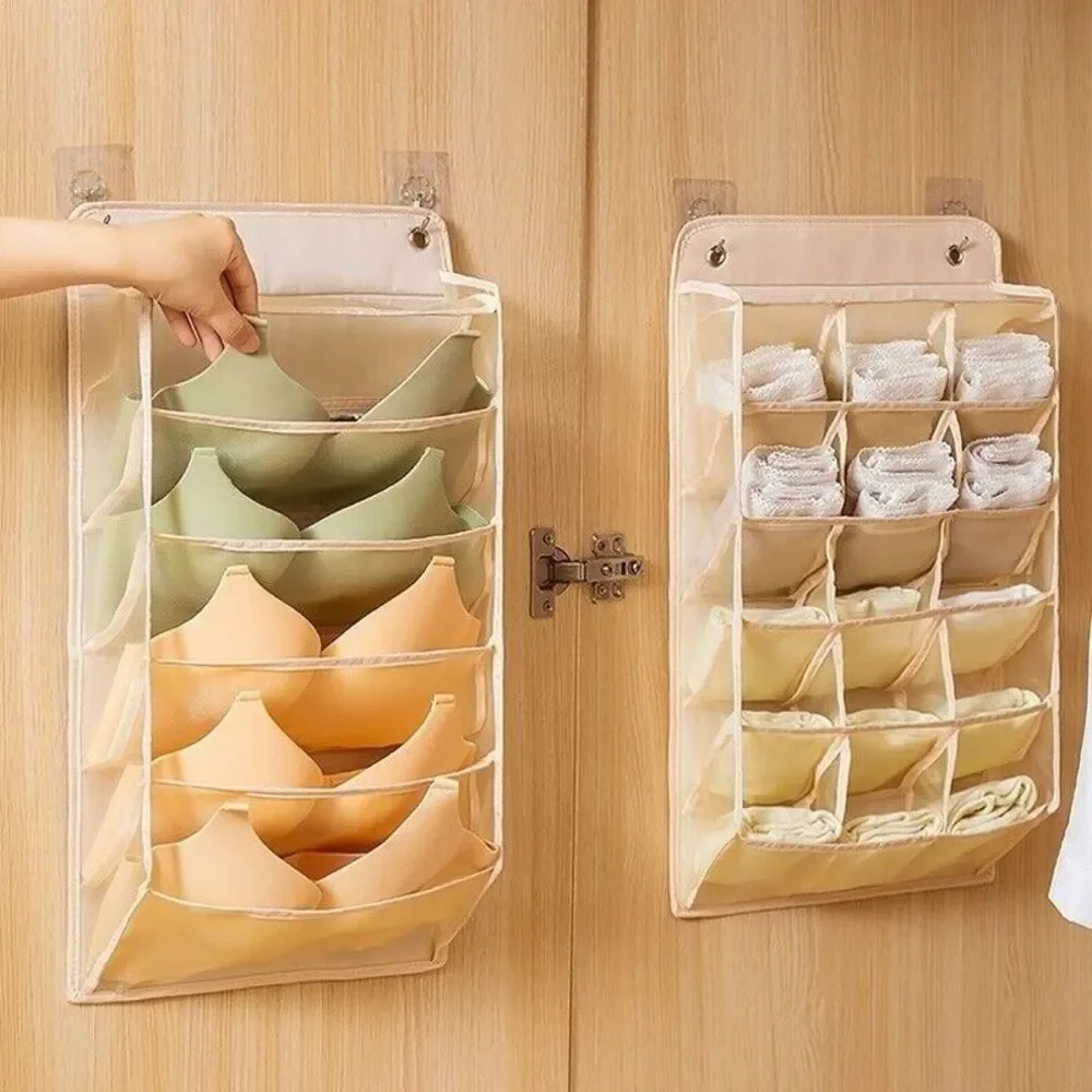 Underwear Bra Storage Bag Foldable Home Closet Organizer Hanging Shelf NEW